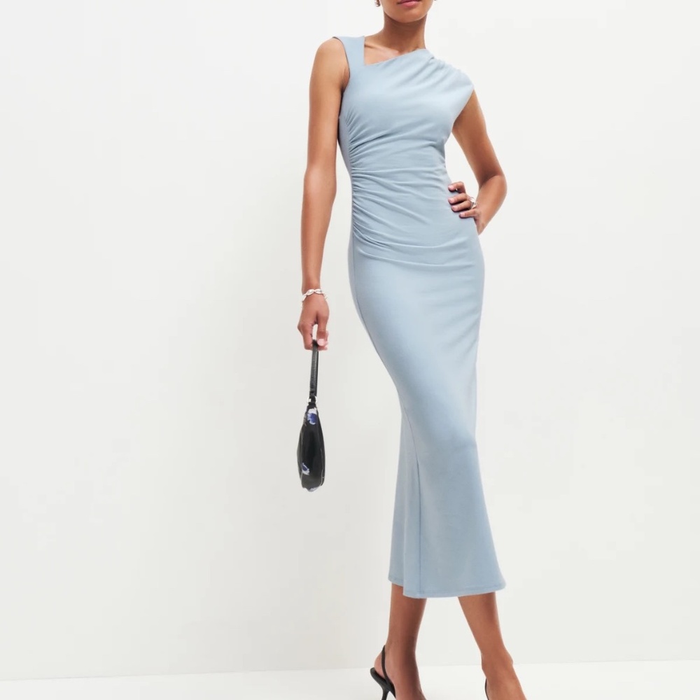 Reformation BNWT Amiah Knit Dress in Mineral